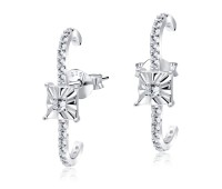 CZ Silver Ear Stud STS-5000